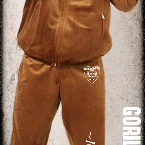 Gorilla Gritter velour jogging suit - Picture 3 of 4